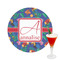 Parrots & Toucans Printed Drink Topper -  2.5" (Personalized)