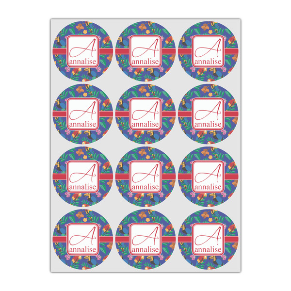 Parrots & Toucans Drink Topper - Small - Set of 12