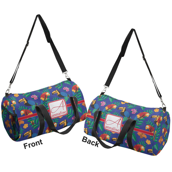 Parrots & Toucans Duffle bag small front and back sides