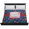Parrots & Toucans Duvet Cover - King - On Bed - No Prop