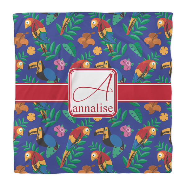 Parrots & Toucans Duvet Cover - Queen - Front