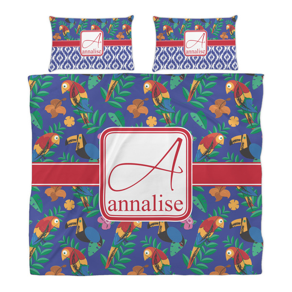 Parrots & Toucans Duvet Cover Set - King - Alt Approval