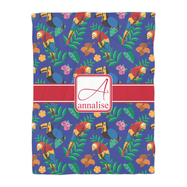 Parrots & Toucans Duvet Cover - Twin - Front
