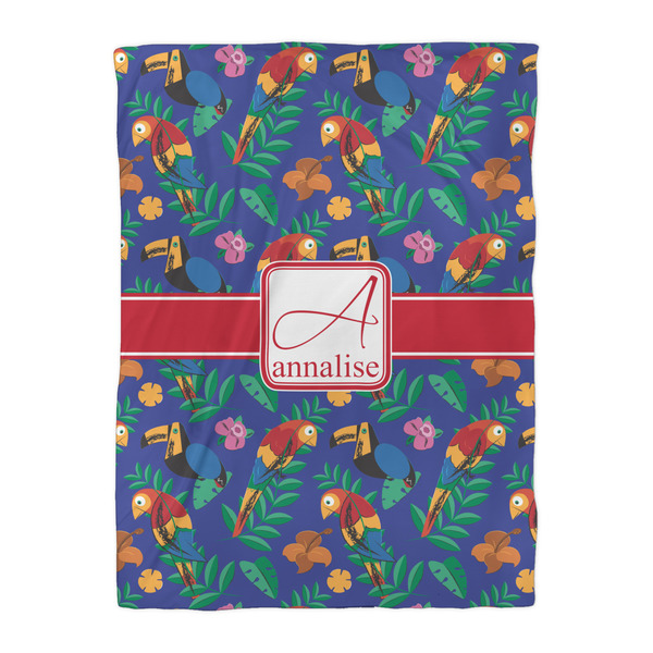Parrots & Toucans Duvet Cover - Twin XL - Front