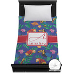 Parrots & Toucans Duvet Cover - Twin XL (Personalized)