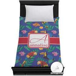 Parrots & Toucans Duvet Cover - Twin XL (Personalized)