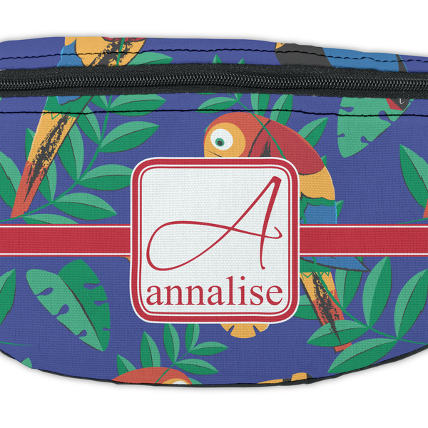 Parrots & Toucans Fanny Pack - Closeup