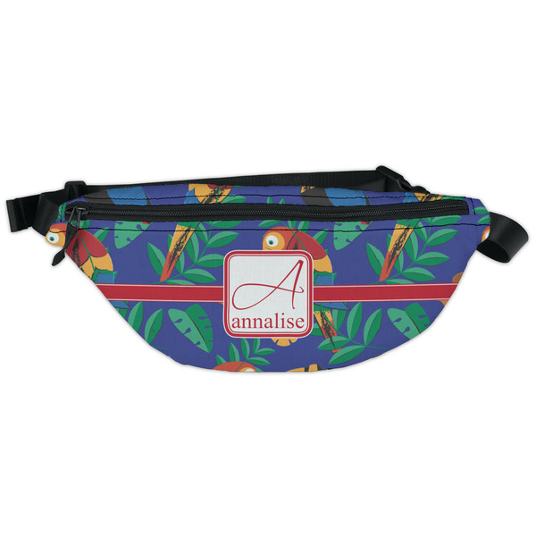 Custom Parrots & Toucans Fanny Pack - Classic Style (Personalized)