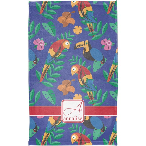 Parrots & Toucans Finger Tip Towel - Full View