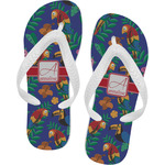 Parrots & Toucans Flip Flops - Small (Personalized)