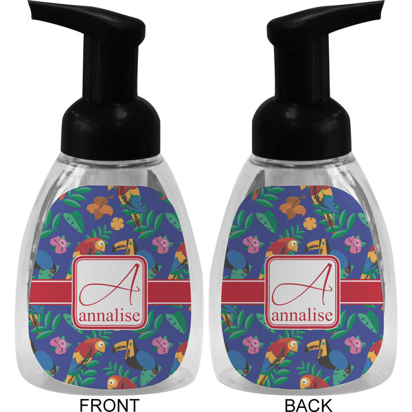 Parrots & Toucans Foam Soap Bottle (Front & Back)