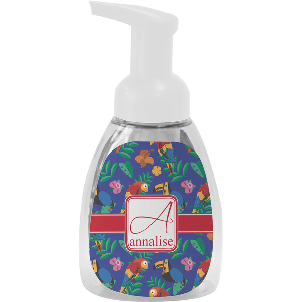 Custom Parrots & Toucans Foam Soap Bottle (Personalized)