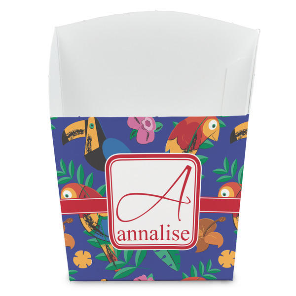 Custom Parrots & Toucans French Fry Favor Boxes (Personalized)