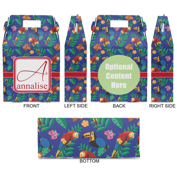 Parrots & Toucans Gable Favor Box - Approval