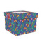 Parrots & Toucans Gift Boxes with Lid - Canvas Wrapped - Medium - Front/Main