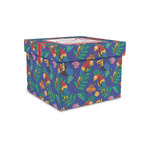 Parrots & Toucans Gift Box with Lid - Canvas Wrapped - Small (Personalized)
