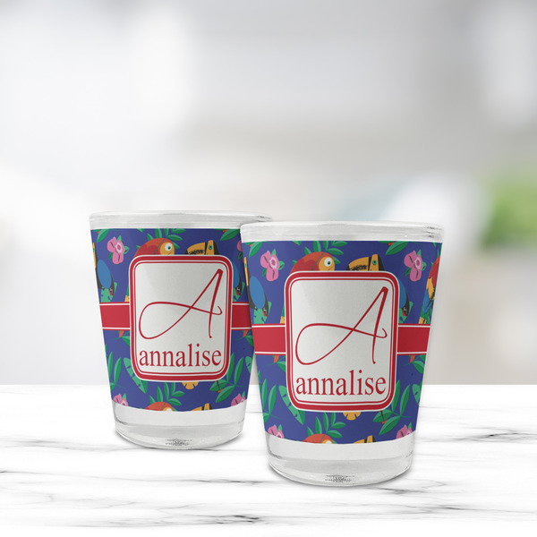 Parrots & Toucans Glass Shot Glass - Standard - LIFESTYLE