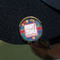 Parrots & Toucans Golf Ball Marker Hat Clip - Gold - On Hat