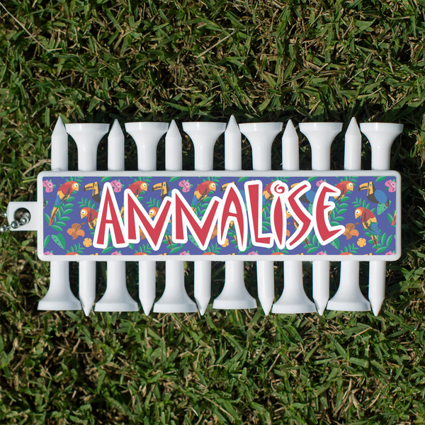 Custom Parrots & Toucans Golf Tees & Ball Markers Set (Personalized)