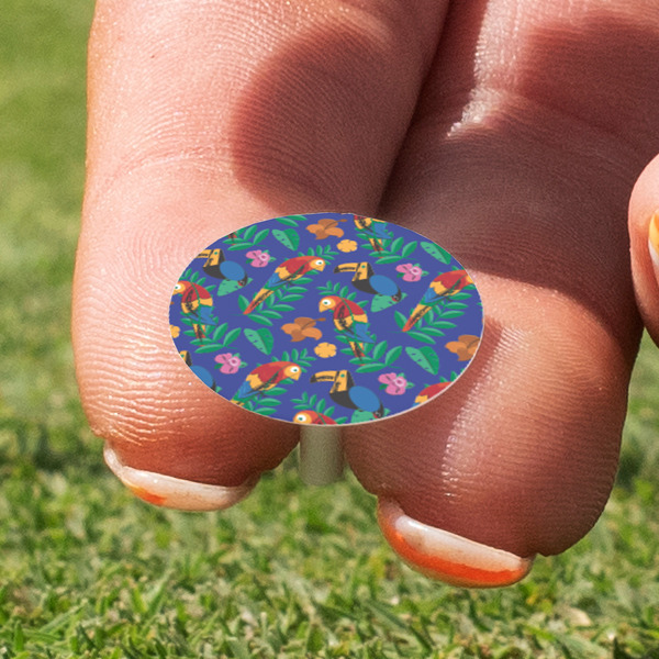 Parrots & Toucans Golf Tees & Ball Markers Set - Marker