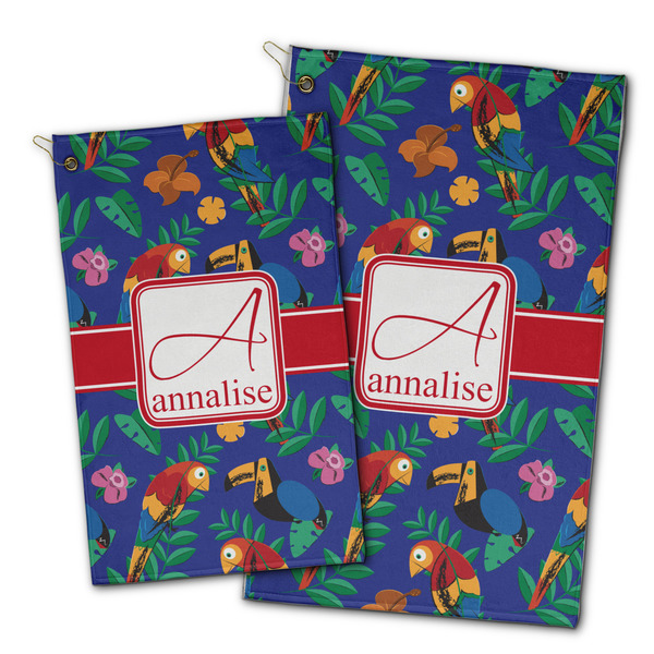 Parrots & Toucans Golf Towel - PARENT (small and large)