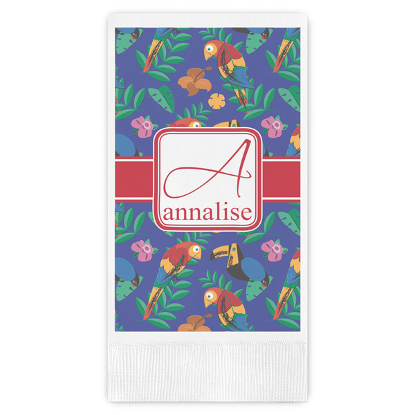Custom Parrots & Toucans Guest Paper Towels - Full Color (Personalized)