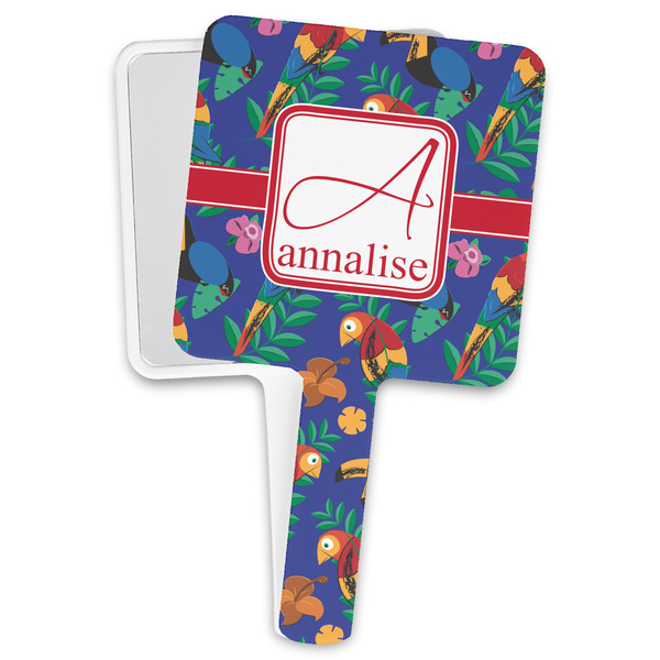 Custom Parrots & Toucans Hand Mirror (Personalized)