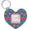 Parrots & Toucans Heart Keychain (Personalized)