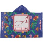 Parrots & Toucans Kids Hooded Towel (Personalized)