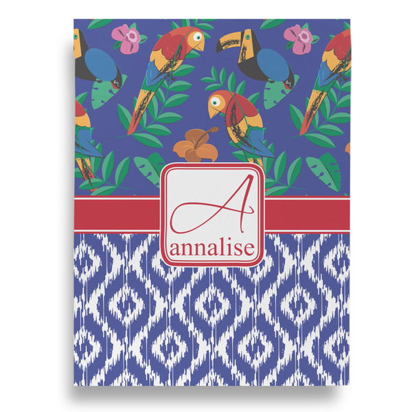 Parrots & Toucans House Flags - Double Sided - BACK