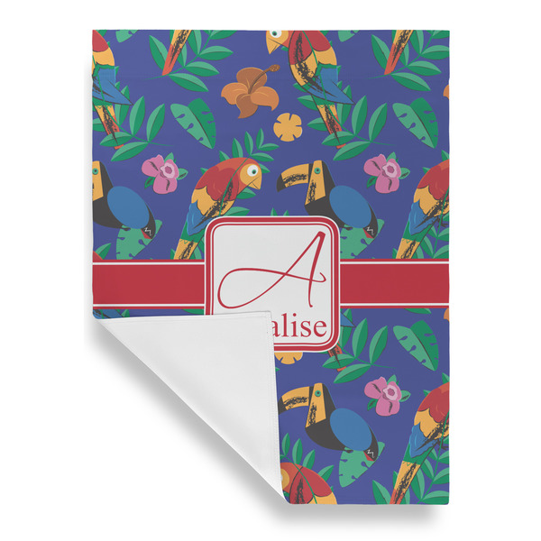 Parrots & Toucans House Flags - Single Sided - FRONT FOLDED