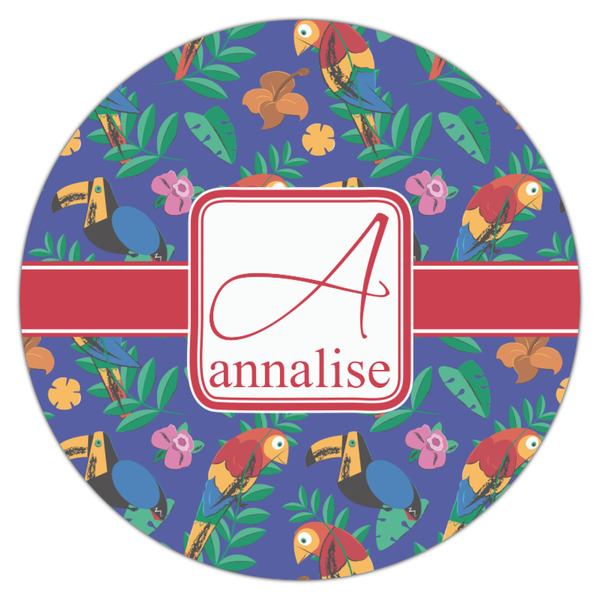Parrots & Toucans Icing Circle - Medium - Single