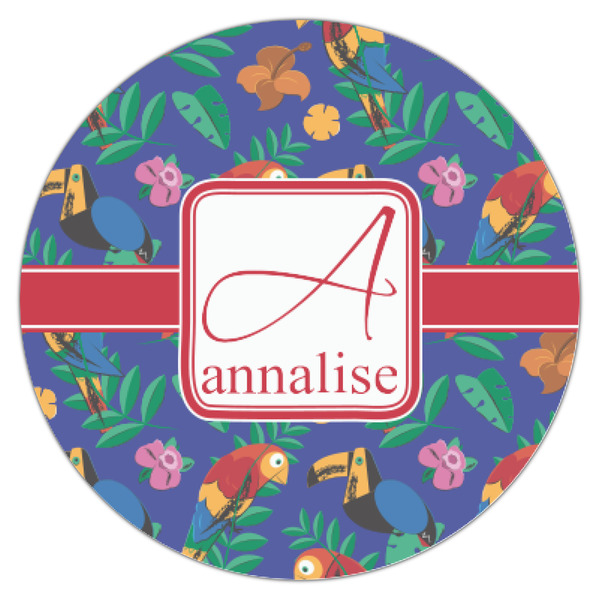 Parrots & Toucans Icing Circle - XSmall - Single