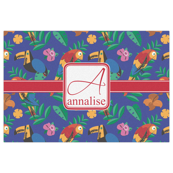 Parrots & Toucans Indoor / Outdoor Rug - 2'x3' - Front Flat