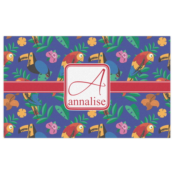 Parrots & Toucans Indoor / Outdoor Rug - 3'x5' - Front Flat