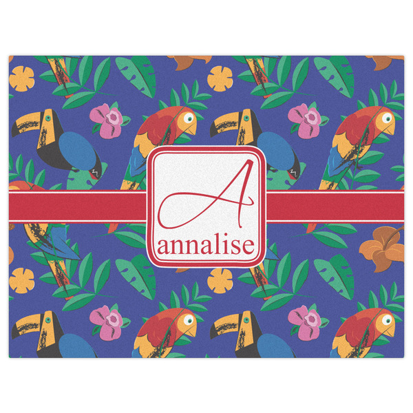 Parrots & Toucans Indoor / Outdoor Rug - 6'x8' - Front Flat