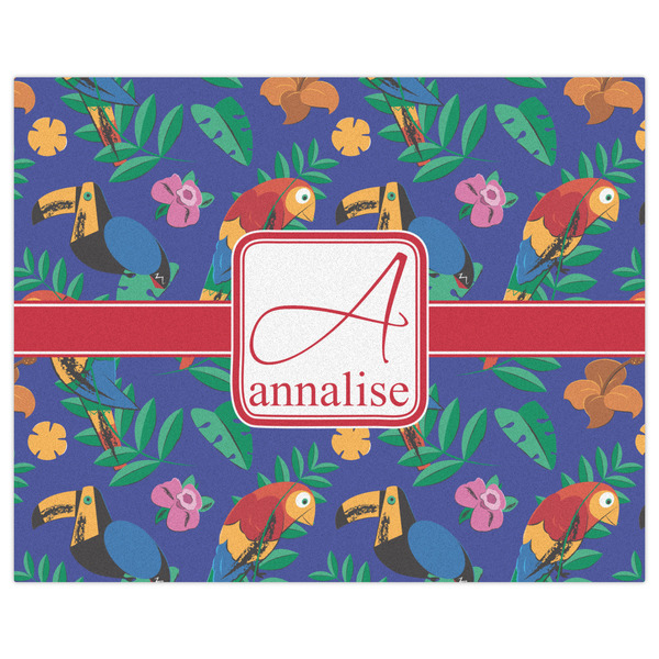 Parrots & Toucans Indoor / Outdoor Rug - 8'x10' - Front Flat