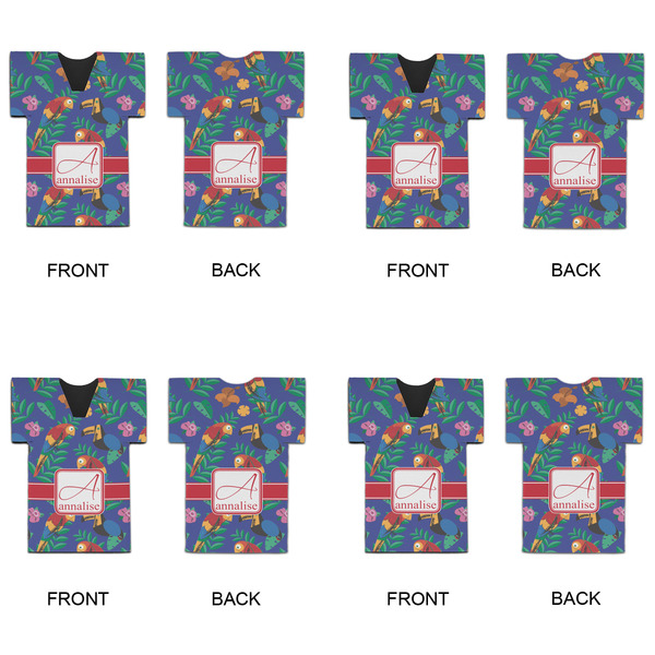 Parrots & Toucans Jersey Bottle Cooler - Set of 4 - APPROVAL