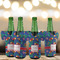 Parrots & Toucans Jersey Bottle Cooler - Set of 4 - LIFESTYLE