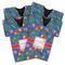 Parrots & Toucans Jersey Bottle Cooler - Set of 4 (Personalized)