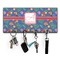 Parrots & Toucans Key Hanger w/ 4 Hooks w/ Name and Initial