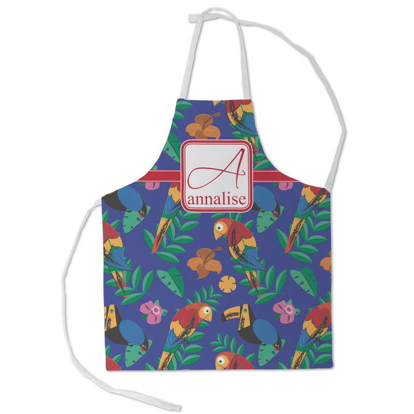 Custom Parrots & Toucans Kid's Apron - Small (Personalized)