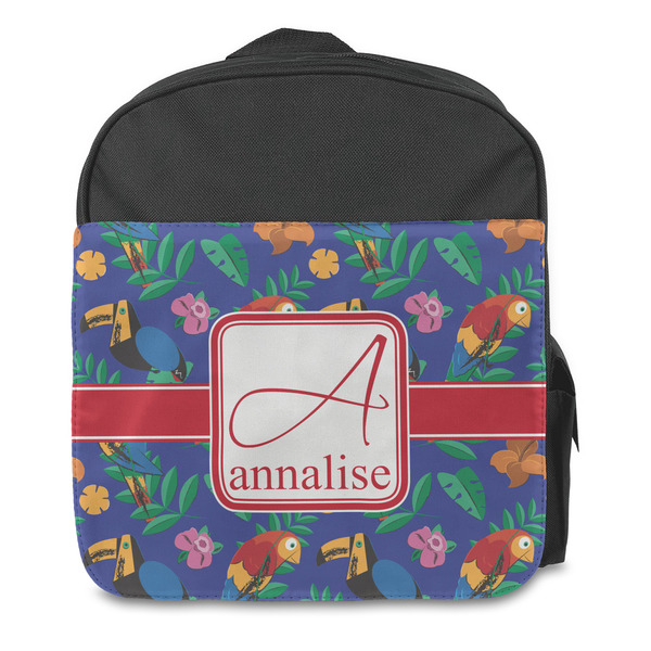 Parrots & Toucans Kids Backpack - Front