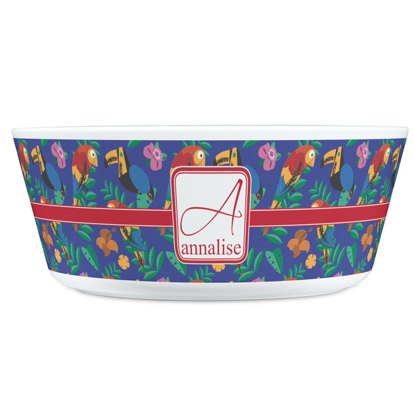 Parrots & Toucans Kids Bowls - FRONT