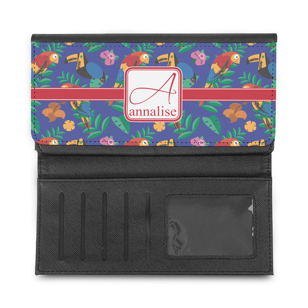 Parrots & Toucans Ladies Wallet - Half Way Open