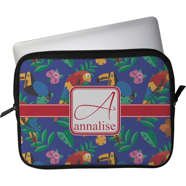 Custom Parrots & Toucans Laptop Sleeve / Case - 13" (Personalized)