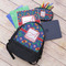 Parrots & Toucans Large Backpack - Black - With Stuff