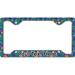 Parrots & Toucans License Plate Frame - Style C (Personalized)