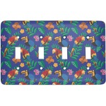 Parrots & Toucans Light Switch Cover (4 Toggle Plate)