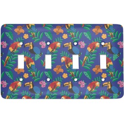 Parrots & Toucans Light Switch Cover (4 Toggle Plate)